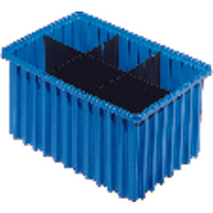 9 1/8″ × 6 1/2″ × 4 5/8″ - Blue - Akro Grid Stackable Containers - Caliber Tooling