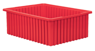 20-1/8 x 14-7/8 x 7-7/16'' - Red Akro-Grid Stackable Containers - Caliber Tooling