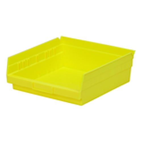 11 1/8″ × 11 5/8″ × 4″ - Yellow Economy Shelf Bin - Caliber Tooling