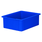 20-1/8 x 14-7/8 x 7-7/16'' - Blue Akro-Grid Stackable Containers - Caliber Tooling