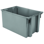 29-1/2 x 19-1/2 x 15'' - Gray Nest-Stack-Tote Box - Caliber Tooling