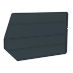 18" x 11" - Black 6-Pack Bin Dividers for use with Akro Stackable Bins - Caliber Tooling