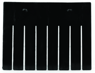 Black 6-Pack Long Bin Dividers for use with Akro-Grid Container 33-168 - Caliber Tooling