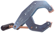 T-Handle Clamp With Cushion Handles - 2-1/4'' Throat Depth, 4-1/2'' Max. Opening - Caliber Tooling