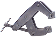 T-Handle Stainless Steel Clamp - 1-1/8'' Throat Depth, 2'' Max. Opening - Caliber Tooling