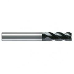 10mm Dia. - 72mm OAL - AlCrN - Solid Carbide - High Spiral End Mill - 4 FL - Caliber Tooling