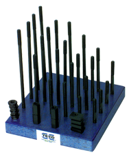 T-Nut and Stud Set - #68202; M10 x 1.5 Stud Size; 12mm T-Slot Size - Caliber Tooling