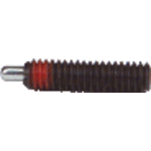 End Force Spring Plunger - 1 lbs Initial End Force, 4 lbs Final End Force (1/4″–28 Thread) - Caliber Tooling