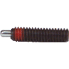 End Force Spring Plunger - 0.70 lbs Initial End Force, 2.3 lbs Final End Force (8–32 Thread) - Caliber Tooling