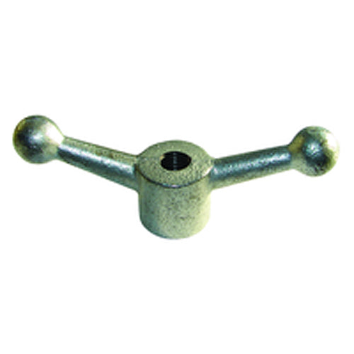 Cast Iron Ball Handles - Blank Hole, 8″ Width, 2 15/16″ Overall Height, 1 3/4″ Hub Height - Caliber Tooling