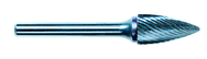 3/4 EdgeHog Tree Shape Pointed End Carbide Bur SG-15 Standard Alt Diamond (Double) - Caliber Tooling