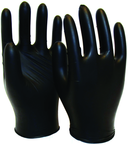5 Mil Black Powder Free Nitrile Gloves - Size Medium (box of 100 gloves) - Caliber Tooling