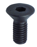 8-32 x 1 - Black Finish Heat Treated Alloy Steel - Cap Screws - Flat Head - Caliber Tooling