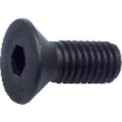 #10-24 × 3/8″ - Black Finish Heat Treated Alloy Steel - Cap Screws - Flat Head - Caliber Tooling