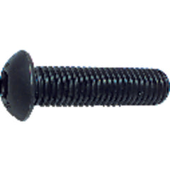 M6-1.00 × 16 mm - Black Finish Heat Treated Alloy Steel - Cap Screws - Button Head - Caliber Tooling