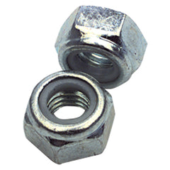 M12-1.75 - Zinc / Bright - Nylon Insert Stop Nut - Caliber Tooling