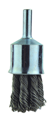 1" Diameter - 1/4" Shank - .006 Wire - End Brush - Caliber Tooling