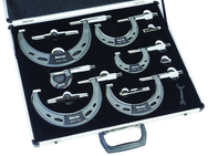 #ST444.1CXRLZ   0 - 6" / 0-150mm .0001 Graduation Micrometer Set - Caliber Tooling