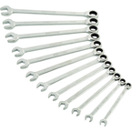 STEELMAN PRO 12-Piece Metric 144-Tooth Ratcheting Wrench Set - Caliber Tooling