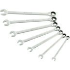 STEELMAN PRO 7-Piece Standard 144-Tooth Ratcheting Wrench Set - Caliber Tooling