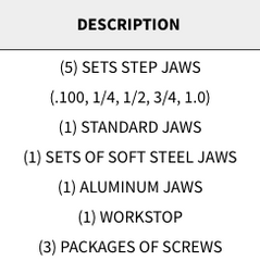 Snap Jaws - Basic 4" Set - Part #  4PKG-001 - Caliber Tooling