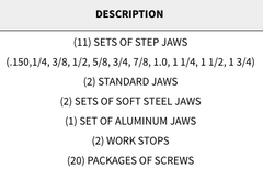 Snap Jaws - Advanced 8" Set - Part #  8PKG-100 - Caliber Tooling
