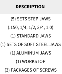 Snap Jaws - Basic 8" Set - Part #  8PKG-001 - Caliber Tooling