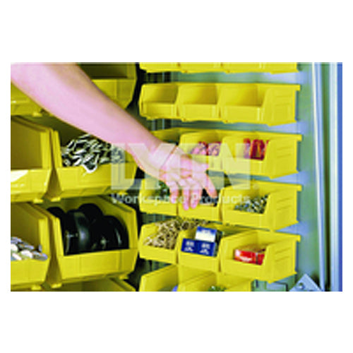 4 1/8″ × 5 3/8″ × 3″ - Yellow Small Plastic Bin - Caliber Tooling