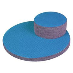 24" x No Hole - 40 Grit - PSA Sanding Disc - Blue Zirc-Cloth - Caliber Tooling