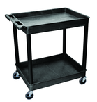 Utility Cart 2 Tub Shelves - 32" x 24" x 37-1/4" - Caliber Tooling