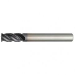 5/8x5/8x3x5-1/4 4FL Square Carbide End Mill-Round Shank-TiAlN - Caliber Tooling