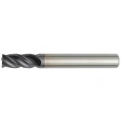 5/16x5/16x1-5/8x4 4FL Square Carbide End Mill-Round Shank-TiAlN - Caliber Tooling