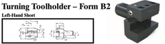 VDI Turning Toolholder - Form B2 (Left-Hand Short) - Part #: CNC86 22.5032 - Caliber Tooling