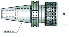 BT40 75 TG COLLET CHUCK STD LENGTH - Caliber Tooling