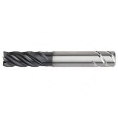 1x1x1-3/4x3-1/4x5-1/2 .030R 5FL Carbide End Mill-Weldon Shank-AlTiN - Caliber Tooling