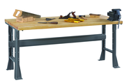 72 x 30 x 33-1/2" - Wood Bench Top Work Bench - Caliber Tooling