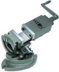 3-Axis Precision Tilting Vise 2" Jaw Width, 1" Jaw Depth - Caliber Tooling