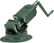 2-Axis Precision Angular Vise 4" Jaw Width, 1-1/2" Jaw Depth - Caliber Tooling