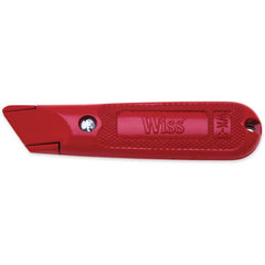 WK9V Fixed Blade Utility Knife, With 3 Blades, Carded - Caliber Tooling