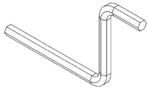 HEX Wrench (1/4) - Snap Jaws - Part #  6CRANK - Caliber Tooling