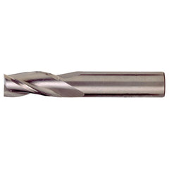 ‎9/32″ × 5/16″ × 3/4″ × 2-1/2″ RHS / RHC Solid Carbide 3-Flute Square End Single End General Purpose End Mill - Bright - Exact Industrial Supply