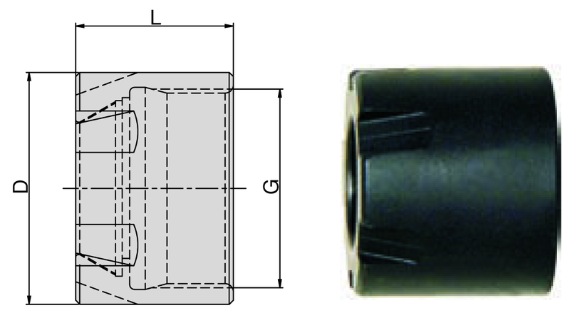 ER16M Top Clamping Nut -Mini - Caliber Tooling