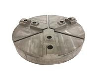 Round Chuck Jaws - Acme Serrated Key Type - Chuck Size 10" inches - Part #  RAC-10200A - Caliber Tooling