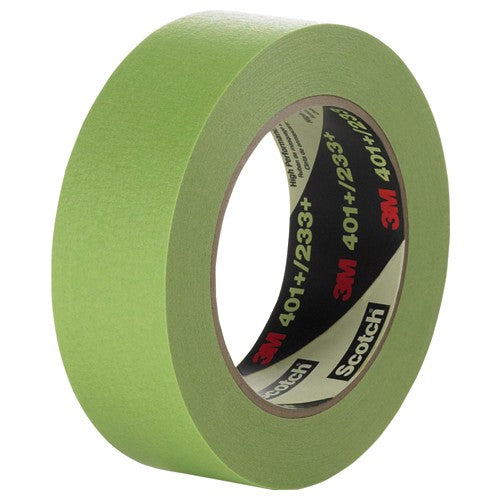 3M High Performance Green Masking Tape 401+ 24 mm × 55 m individually wrapped - Caliber Tooling