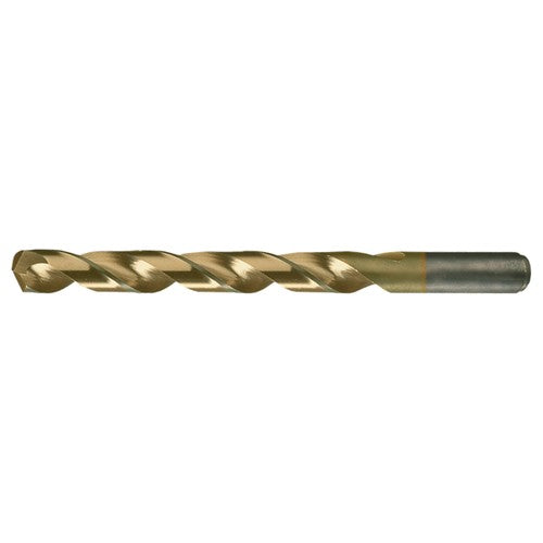 7/64 RHS / RHC HSS-CO 8% (M42) 135 Degree Split Point Heavy Duty Cobalt Drill - TiN - Exact Industrial Supply