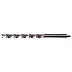 7/64 RHS / RHC HSS 118 Degree Notched Point HSS Parabolic Taper Length Drill - Bright - Exact Industrial Supply