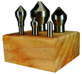 5 Pc. HSS Countersink & Deburring Tool Set - Caliber Tooling