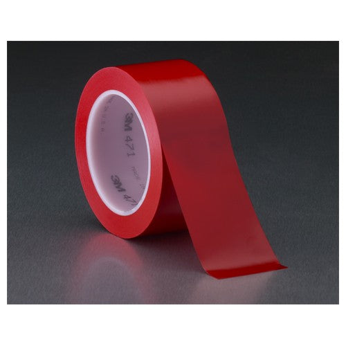 3M Vinyl Tape 471 Red 1/2″ × 36 yd 5.2 mil Individually Wrapped Conveniently Packaged - Caliber Tooling