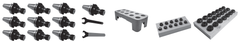 Toolholders  - CAT 40 Tooling Package - Part # C40-PKG - Caliber Tooling