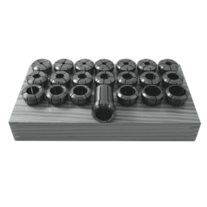 Double Angle (DA) Collet Set - Part #  DA180-SET33 - Caliber Tooling